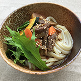 本格手打ちうどん 野口製麺所 - 黒毛和牛ぶっかけうどん(500円)